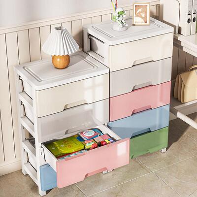 Household children's clothing and toy storage cabinet