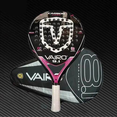 Professional Padel Tennis Racket, Soft Face, Carbon Fiber, L