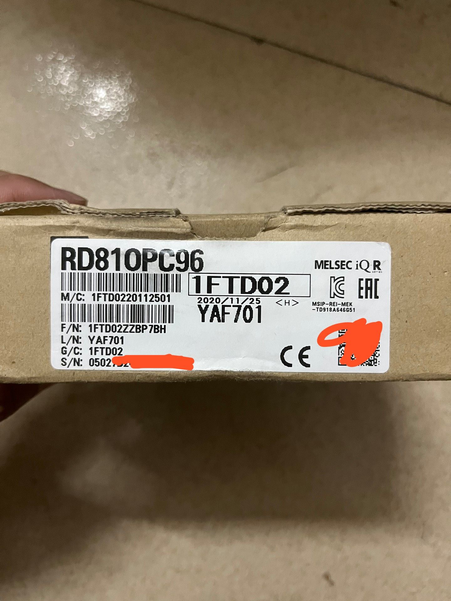 三菱RD810PC96全新的，带包装外盒，内部已拆封。