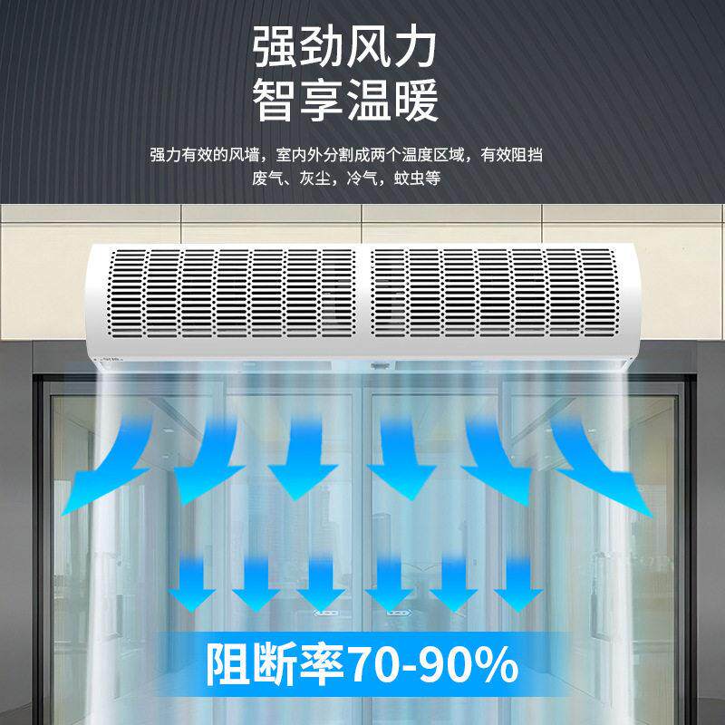 1xtt+520商餐店门口风机用静音1.2米1.5米1.8米2幕米超市风闸车间