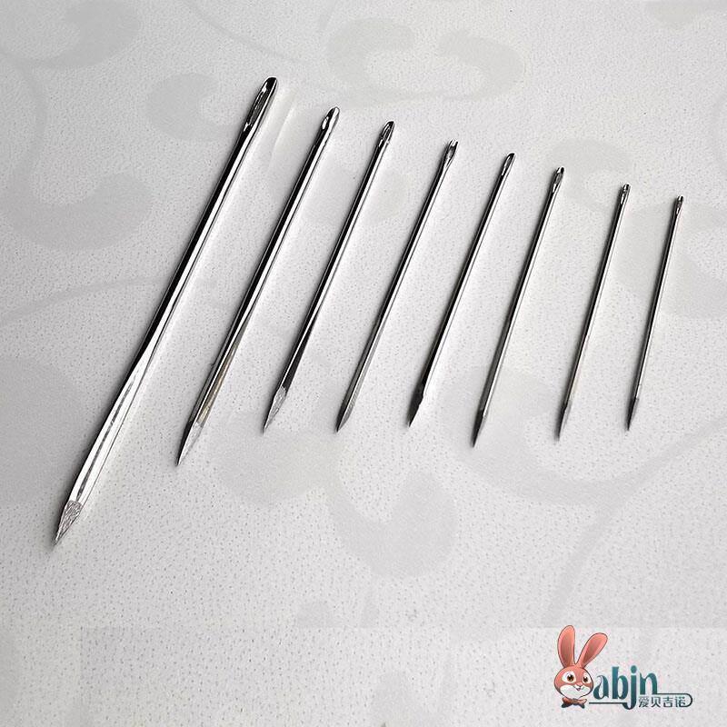 手弯弧形针线皮革修补工具手工弯针缝纫大眼手缝针半圆型异形针L