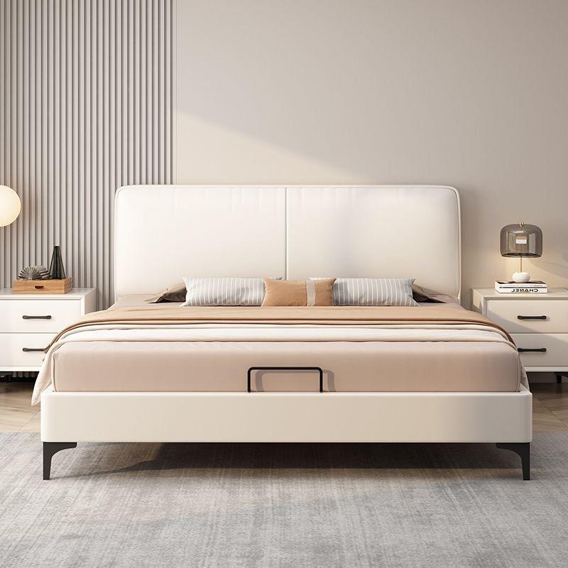 送货入户实木科技布双人软包床主卧大床主卧经济型单人床软包床