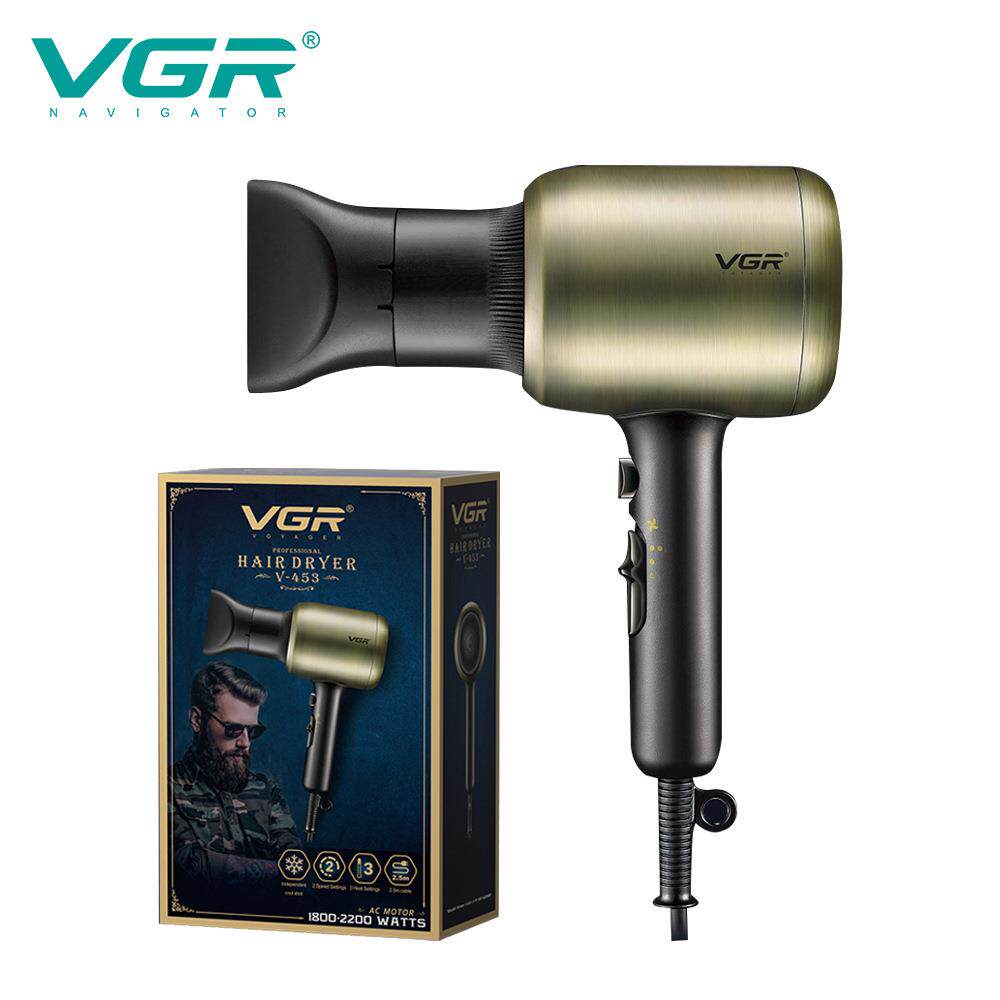 VGR453跨境复古大功率电吹风机发廊家用速干冷热风吹风筒新款