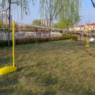 户内排球abs球柱子毽可移动便携式外架标准简易羽毛球网专业折叠