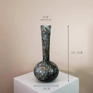 中颜高花瓶风值搭甜陶瓷百感ins高级复古大小琉璃古风高级玻璃