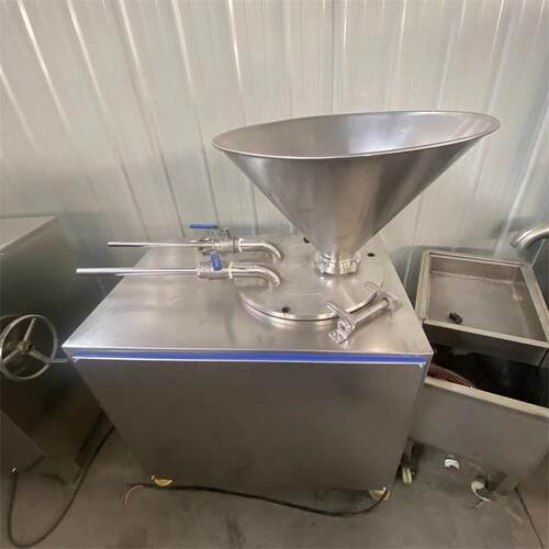 供应大型液压全自动灌肠机腊肠热狗灌肠机肉糜香肠灌肠机