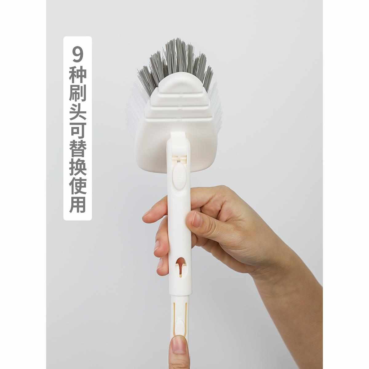 卫间所地刷洁刷洗浴刷室神清硬生毛刷子厕瓷砖鱼缸长柄地板刷器地