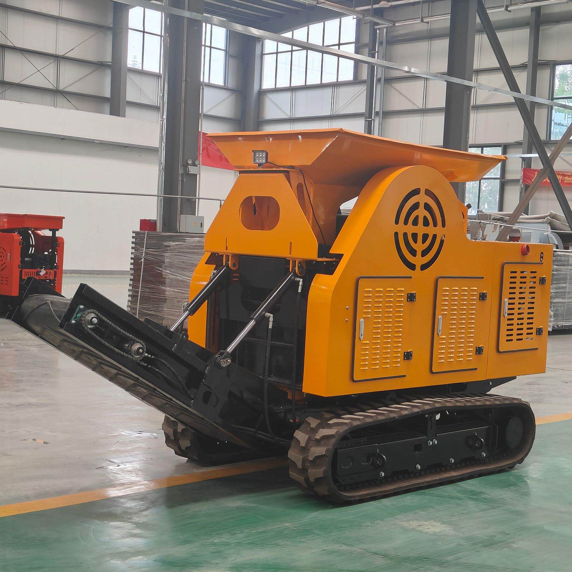 新款小型鄂式破碎机 固废岩石粉碎机 HT525多功能履带碎石机厂家