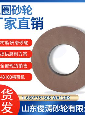 三圈树脂研磨砂轮 43100精研机砂轮1-630*75*305WA120/180/320k