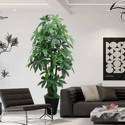 仿真绿植室内花仿生发财树盆栽客厅假树摆设造景大型塑料盆景葵树