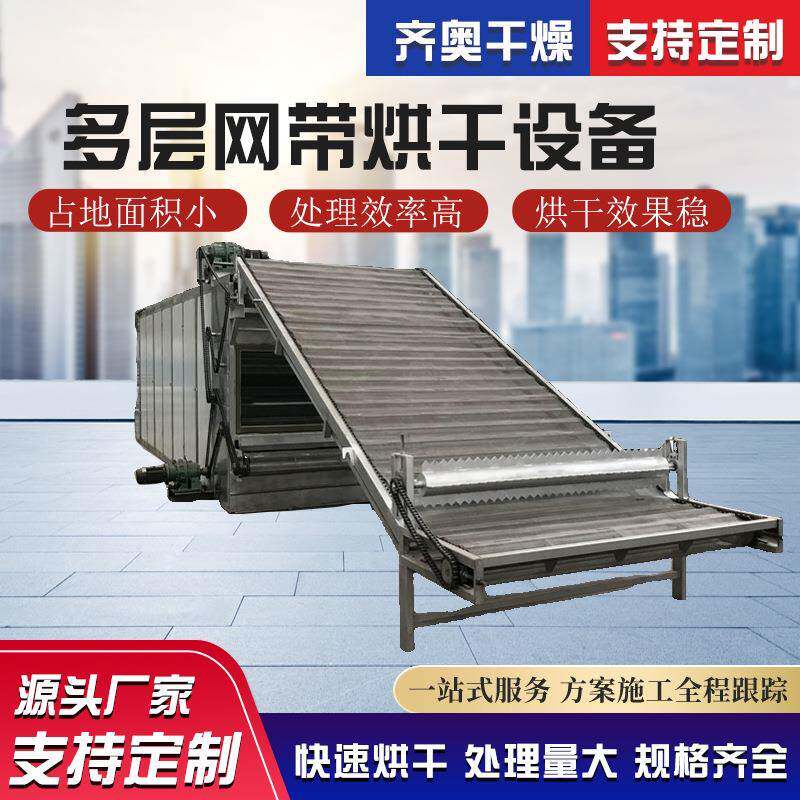 多层网带烘干机厂家货源网带烘干设备菊花多层带式干燥机