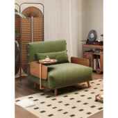 卡耐特法式 实木沙发床折叠两用客厅双人小户型布艺单人床安东尼