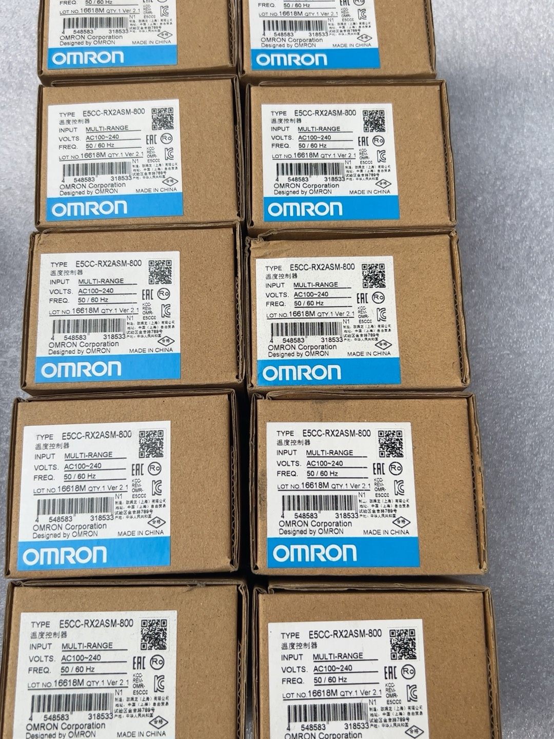 E5CC-RX2ASM-800,全新欧姆龙温控仪 ，12个打