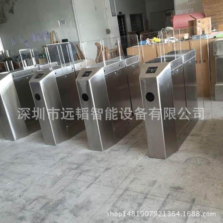 健身房人脸识别测温平移闸会员管理门禁系统 刷卡扣费摆闸