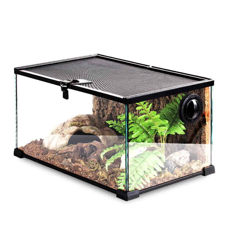 Reptizoo瑞皮爬缸角蛙饲养箱蜥蜴甲虫饲养盒爬宠爬虫雨林缸守宫盒