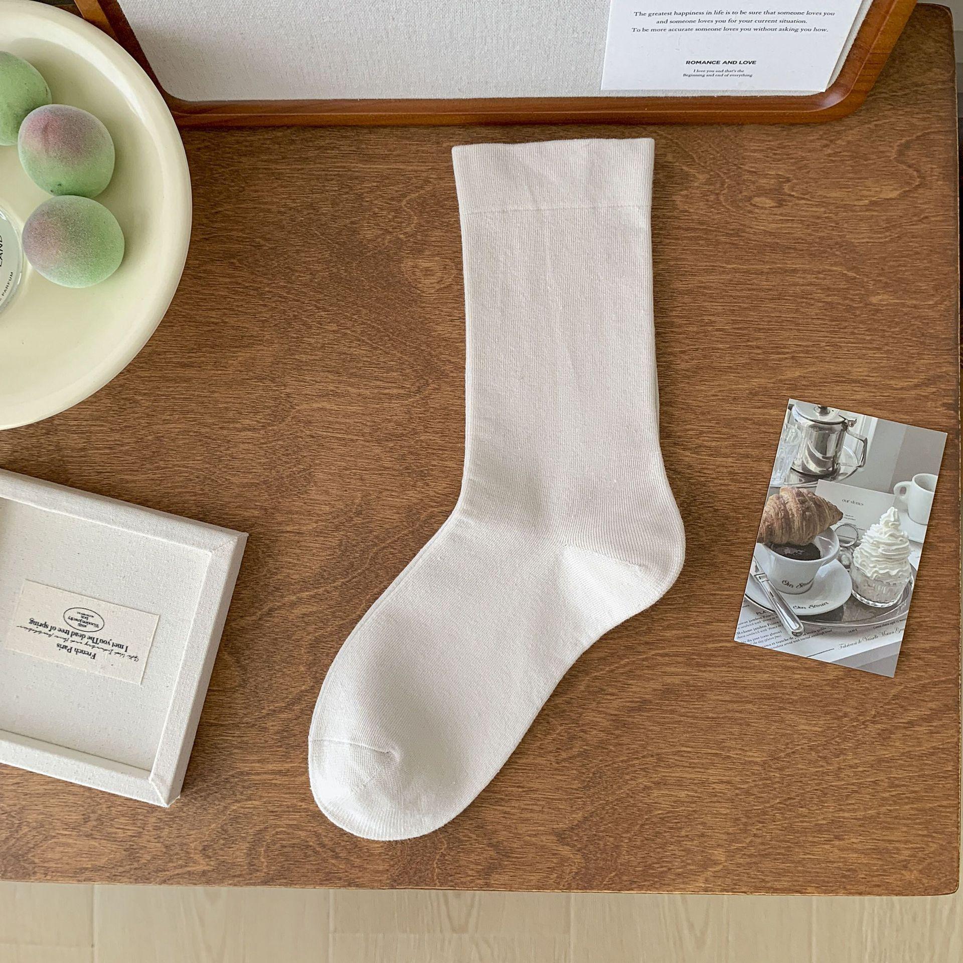 纯棉松口月子春秋袜子长袜打底袜