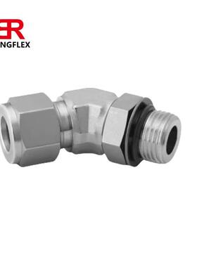 世伟洛克 Swagelok 45°弯头可定位 SAE/MS 直螺纹 (ST)400-5-4ST