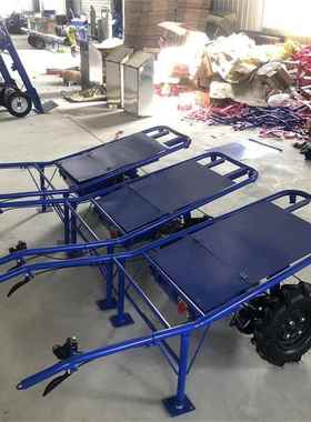 平功运手推电动板老虎车仓储拉输货果园搬运小推车大率充电PFM手