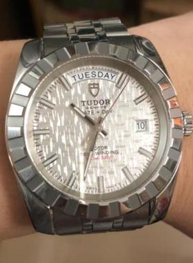 先鉴后发 98新41mm帝舵经典系列双历M23010自动机械男表正品