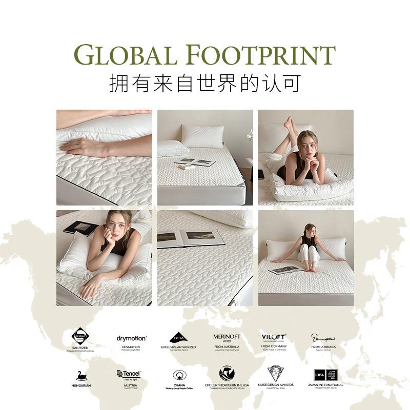 全棉酒店夹22409292棉床笠a类母隔级防水尿床垫护套婴加厚防保滑