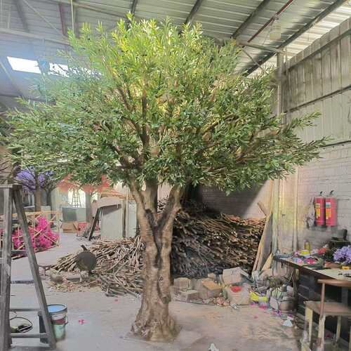 树脂工艺品异形橄榄树 玻璃钢橄榄树仿真树 大型工程酒店家居装饰