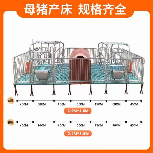 加厚猪用产床双体产床两用产保一体国标热镀锌母猪产床全套一整套
