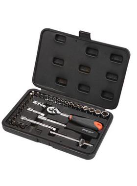 钢盾工具 35件6.3mm公制套筒组套 机修汽修套装S010035