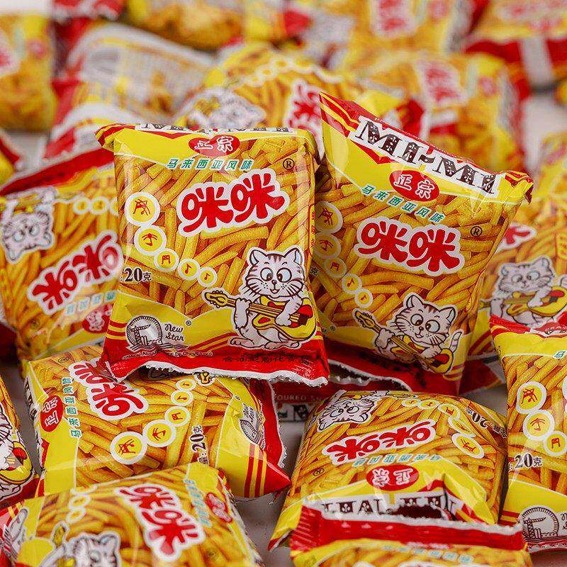 咪咪虾条正宗马来西亚8090后儿时怀旧小吃休闲 蟹味粒零食大礼包