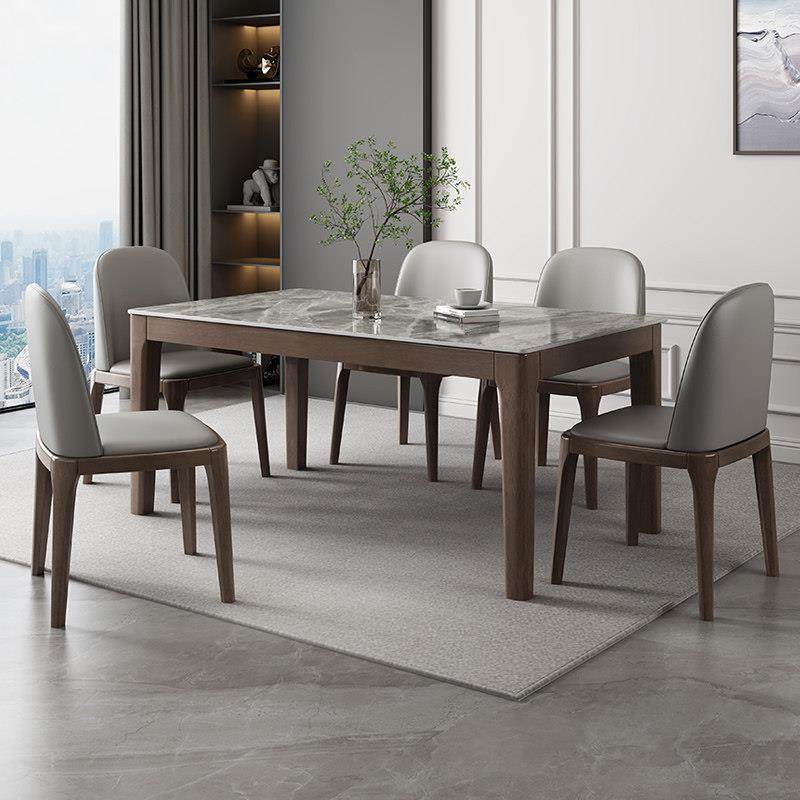北欧实木岩板餐桌椅组合家用小户型2025新款现代简约长方形饭桌子,住宅家具,岩板餐桌,淘宝优惠券,粉丝福利购,淘宝优惠卷