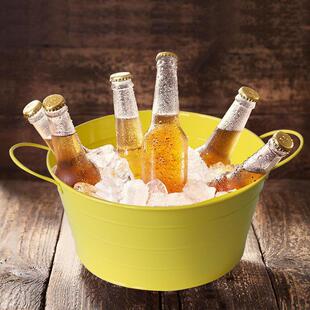 大容量酒吧ktv冰镇啤酒桶彩色铁皮桶手提鸡尾酒桶酒店可乐冰块桶