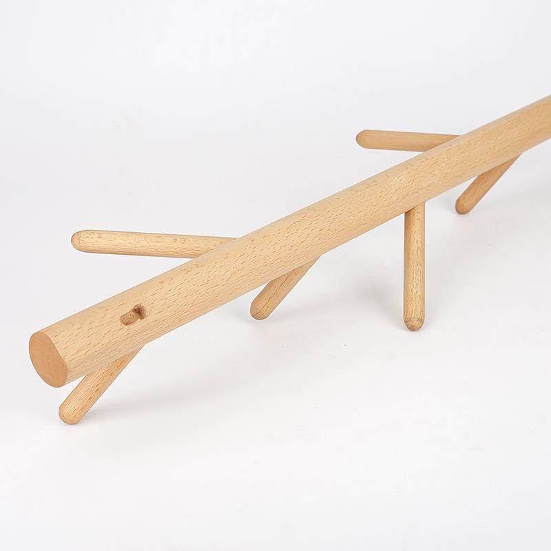 源头免孔树衣帽架实木QXM壁玄关墙挂勾打墙上挂衣架枝壁挂卧室客