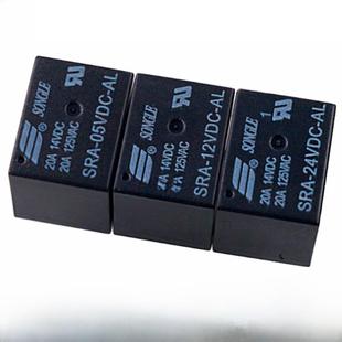 原装 5脚 12V T74 05V 24VDC 4脚 松乐继电器 20A SRA