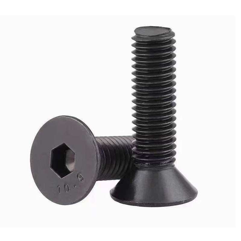 12.9级沉头内六角螺丝钉DIN7991高强度平杯螺栓M6M8M10xM14m20*50
