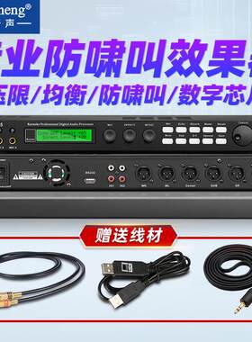 得普声X5前级效果器专业K歌混音器防啸叫数字音频处理器家用KTV舞