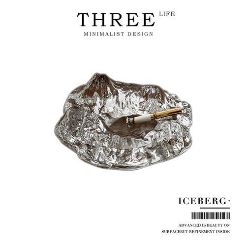Tlife·Iceberg·烟灰缸玻璃烟缸家用客厅茶几创意桌面摆件 |冰山