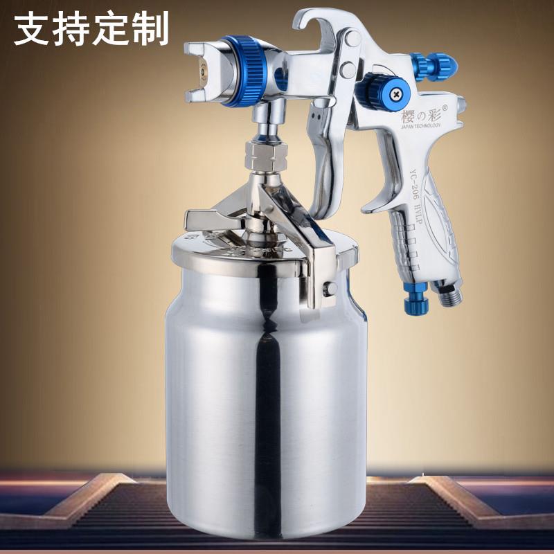 雅固887HVLP环保汽车家具油漆喷枪YC206雾化手动喷漆枪厂家直供