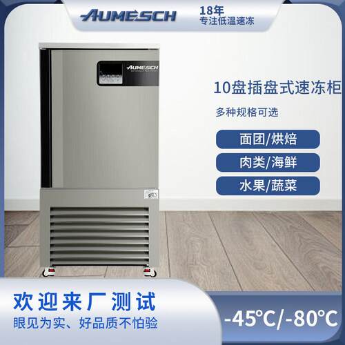 冻冷柜商用零下45度急冻10插盘冰箱包子饺子面团海参海鲜速冻机