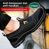 轻便实心底夏季 安全鞋 男钢包头透气防砸防穿刺工作鞋 防静电劳保鞋