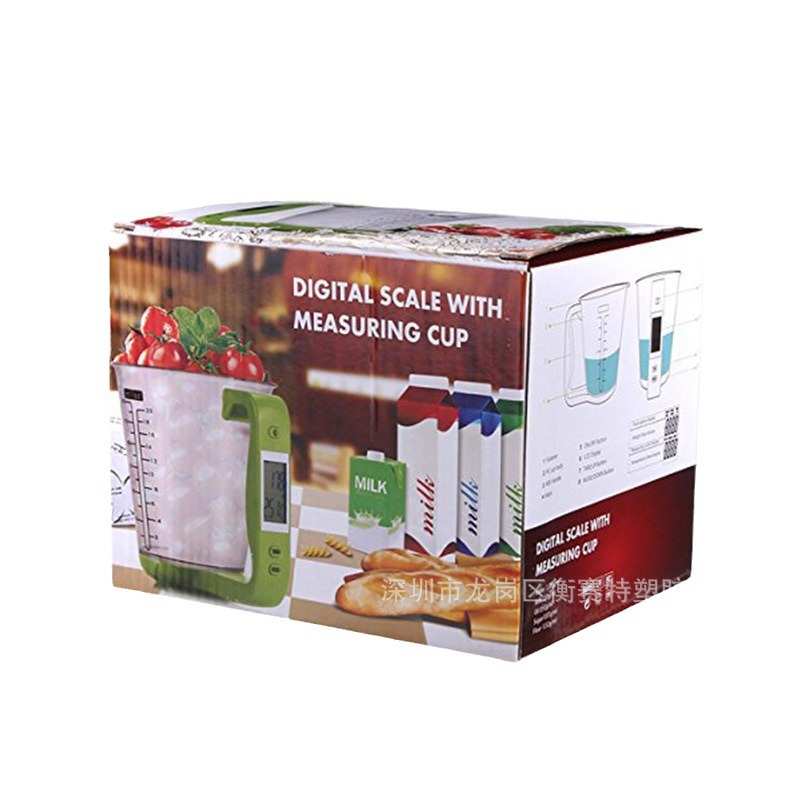 衡赛特电子量杯秤 600ml厨房秤 家用液体 烘培秤多功能水果蔬菜称