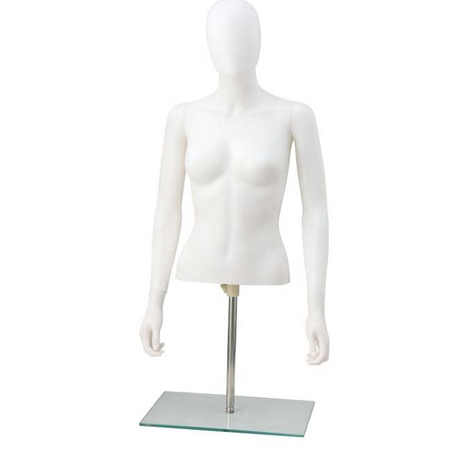 塑料模特白色人体模特女半身模特服装陈列道具假人模特橱窗展示架