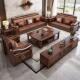 新中式 高档家用冬夏两用储物乌金木实木沙发 客厅家俱组合2025新款