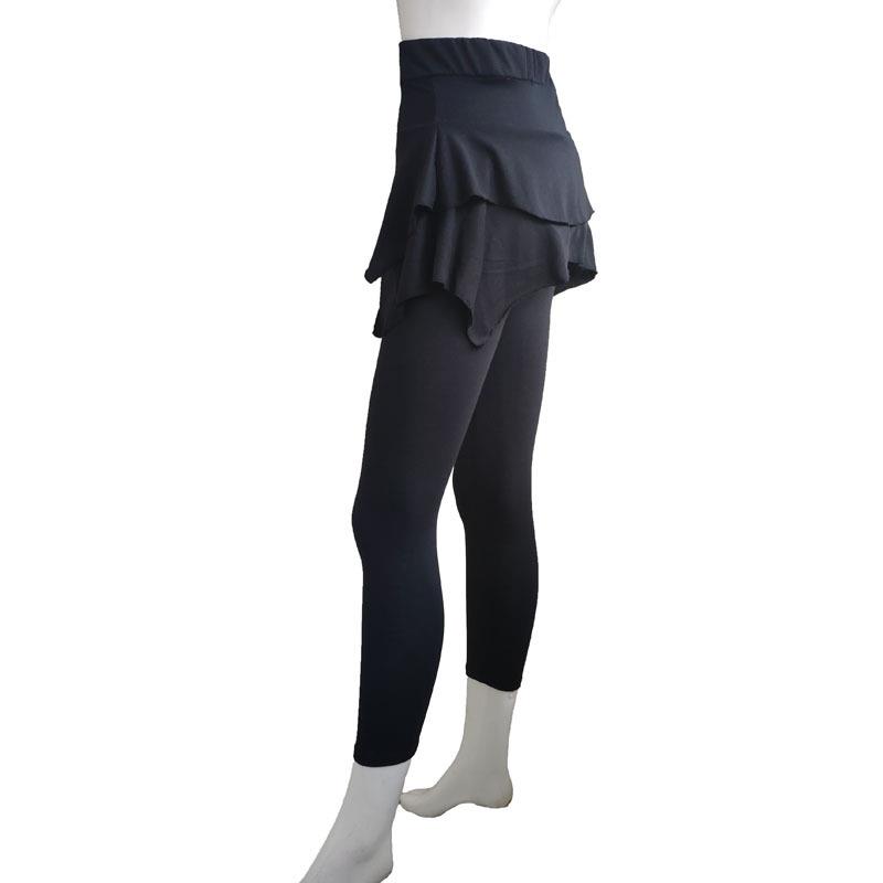 Womens casual solid color slim fit three button leggings