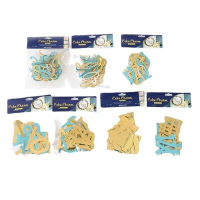 Celebration Cake Decorating Kits, 26Pcs Gold Acrylic