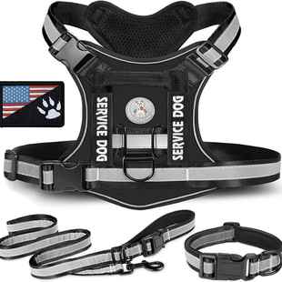 亚马逊爆款狗战术胸背 尼龙手握狗背心衣服 户外军犬训练胸背带