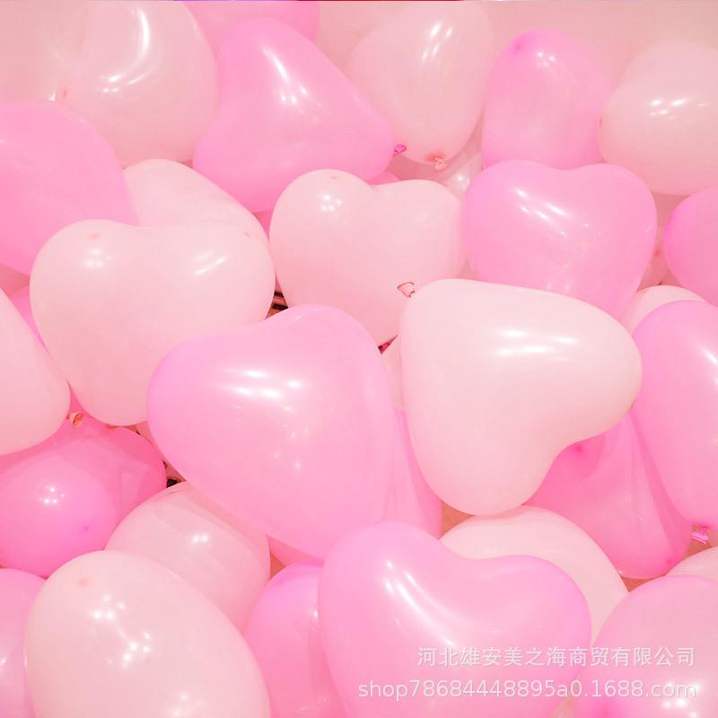 婚庆爱心型气球生日派对结婚房布置LOVE装饰求婚心形气球