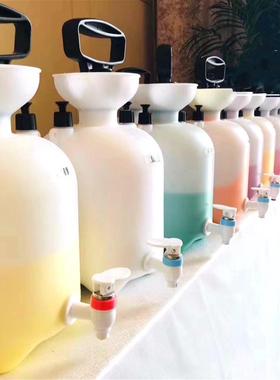 助流画室自颜料桶体颜料桶画室颜区料彩色按压式颜料分装桶压JVY