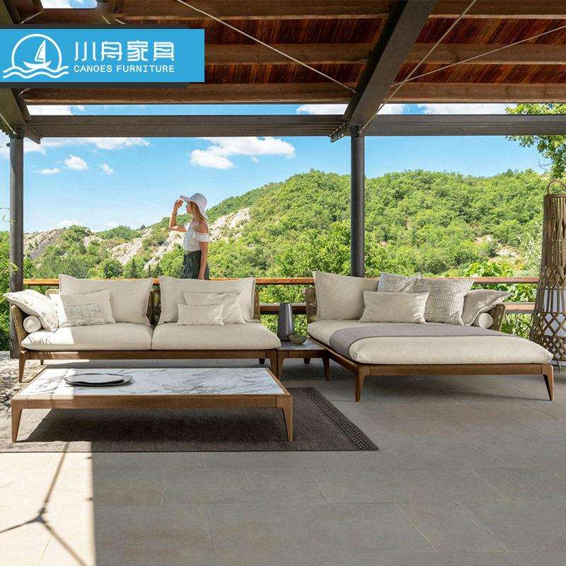 藤编沙发露天人防晒阳台休闲藤椅露台花园庭院简约家具户外休闲