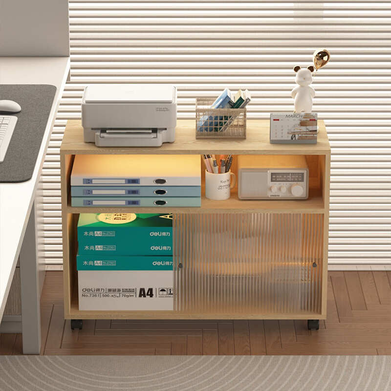 可移动桌下置物架带轮学生简易储物柜收纳柜桌边客厅书架书柜多层