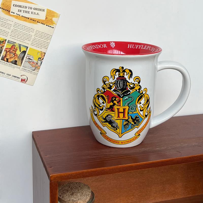 哈利波特霍格沃茨魔法学院陶瓷马克杯水杯Harry Potter470ml 原单