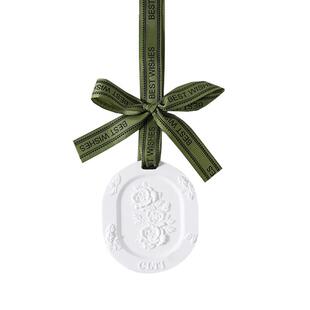 车载香薰2024新款持久留香氛汽车挂件车用香片车内香水栀子花石膏